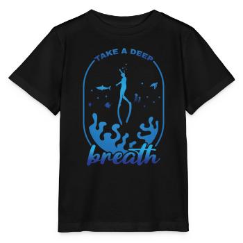 Plongée, Apnée Plongée, Apnée No Limit Apnée Apnée - T-shirt bio MINI CREATOR Stanley/Stella Enfant - noir - Devant - Mikhail (115cm)