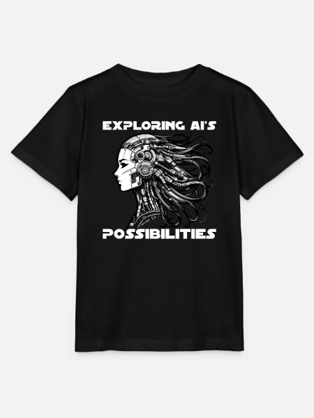 Künstliche Intelligenz, Maschinelles Lernen, Daten - Stanley/Stella Kinder T-Shirt MINI CREATOR - Schwarz