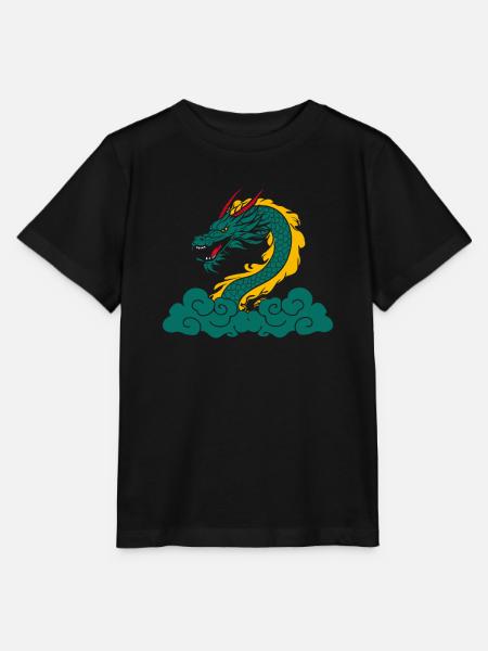Jahr Des Drachen 2024 - Stanley/Stella Kinder T-Shirt MINI CREATOR - Schwarz
