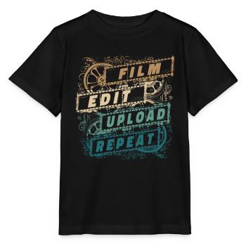 Filmemacher Produzent Filmregisseur Kameramann - Stanley/Stella Kinder T-Shirt MINI CREATOR  - Schwarz - Vorne - Mikhail (115cm)