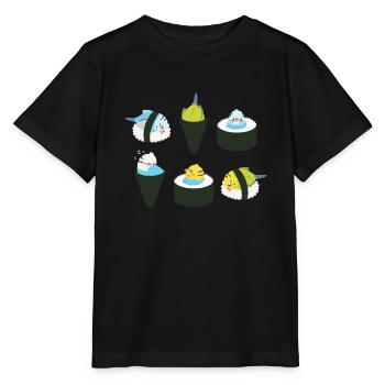 Perruche mignonne Sushi Japon Kawaii - T-shirt bio MINI CREATOR Stanley/Stella Enfant - noir - Devant - Mikhail (115cm)