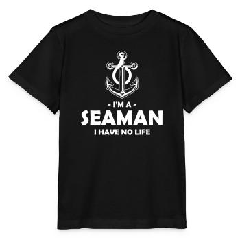 I'm a sailor I don't have a maritime life - Stanley/Stella MINI CREATOR Kids’ T-Shirt - black - Front - Mikhail (115cm)