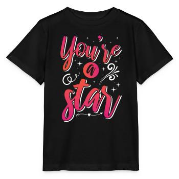 Soyez vous-même ! Confiance en soi, pensée positive, motivation - T-shirt bio MINI CREATOR Stanley/Stella Enfant - noir - Devant - Mikhail (115cm)