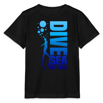 Plongée, Apnée Plongée, Apnée No Limit Apnée Apnée - T-shirt bio MINI CREATOR Stanley/Stella Enfant - noir - Devant - Mikhail (115cm)