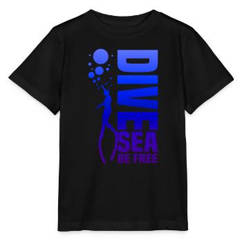 Plongée, Apnée Plongée, Apnée No Limit Apnée Apnée - T-shirt bio MINI CREATOR Stanley/Stella Enfant - noir - Devant - Mikhail (115cm)