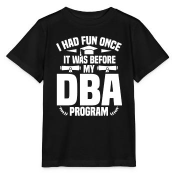 DBA Degree DBA Degree Docteur en commerce - T-shirt bio MINI CREATOR Stanley/Stella Enfant - noir - Devant - Mikhail (115cm)