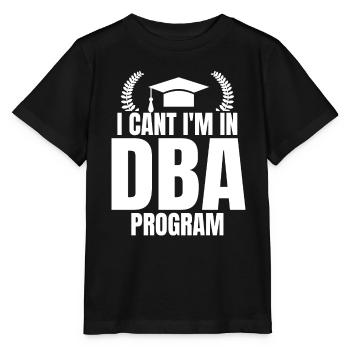 DBA Degree DBA Degree Docteur en commerce - T-shirt bio MINI CREATOR Stanley/Stella Enfant - noir - Devant - Mikhail (115cm)