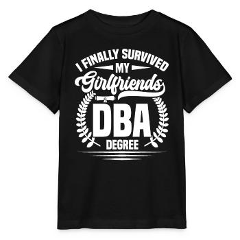 DBA Degree DBA Degree Docteur en commerce - T-shirt bio MINI CREATOR Stanley/Stella Enfant - noir - Devant - Mikhail (115cm)
