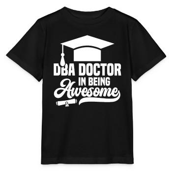 DBA Degree DBA Degree Docteur en commerce - T-shirt bio MINI CREATOR Stanley/Stella Enfant - noir - Devant - Mikhail (115cm)