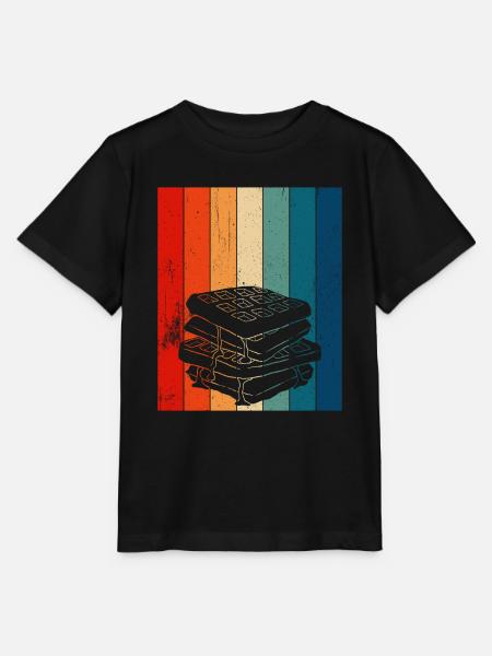 Waffel machen Waffeleisen - Stanley/Stella Kinder T-Shirt MINI CREATOR - Schwarz