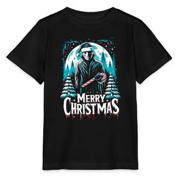 Joyeux Noël Festif Slasher Candy Cane Menace - T-shirt bio MINI CREATOR Stanley/Stella Enfant - noir - Devant - Mikhail (115cm)