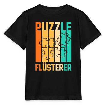 Puzzlefan Puzzler Puzzleteile Puzzle - Stanley/Stella Kinder T-Shirt MINI CREATOR  - Schwarz - Vorne - Mikhail (115cm)