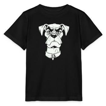 Hund Vierbeiner Lustig - Stanley/Stella Kinder T-Shirt MINI CREATOR  - Schwarz - Vorne - Mikhail (115cm)