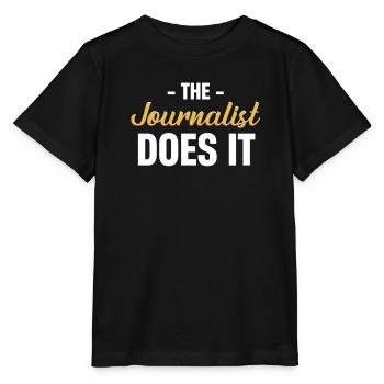 The Journalist Does It Author Broadcaster - Stanley/Stella MINI CREATOR Kids’ T-Shirt - black - Front - Mikhail (115cm)