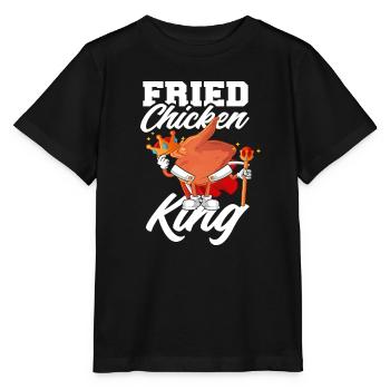 Roi du poulet frit - T-shirt bio MINI CREATOR Stanley/Stella Enfant - noir - Devant - Mikhail (115cm)