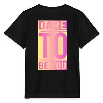 Soyez vous-même ! Confiance en soi, pensée positive, motivation - T-shirt bio MINI CREATOR Stanley/Stella Enfant - noir - Devant - Mikhail (115cm)