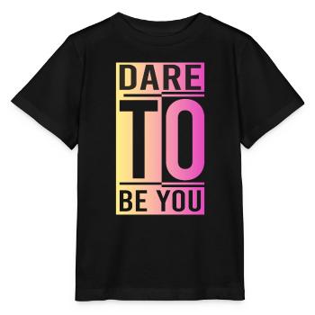 Soyez vous-même ! Confiance en soi, pensée positive, motivation - T-shirt bio MINI CREATOR Stanley/Stella Enfant - noir - Devant - Mikhail (115cm)