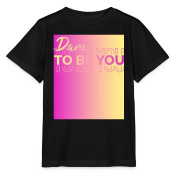 Soyez vous-même ! Confiance en soi, pensée positive, motivation - T-shirt bio MINI CREATOR Stanley/Stella Enfant - noir - Devant - Mikhail (115cm)