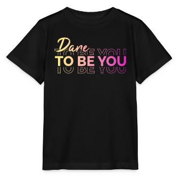 Soyez vous-même ! Confiance en soi, pensée positive Motivation - T-shirt bio MINI CREATOR Stanley/Stella Enfant - noir - Devant - Mikhail (115cm)
