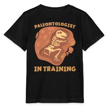 Paléontologue en formation Paléontologie du futur - T-shirt bio MINI CREATOR Stanley/Stella Enfant - noir - Devant - Mikhail (115cm)