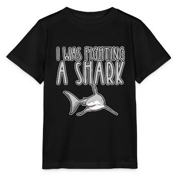 I Was Fighting A Shark 2 - Stanley/Stella Kinder T-Shirt MINI CREATOR  - Schwarz - Vorne - Mikhail (115cm)