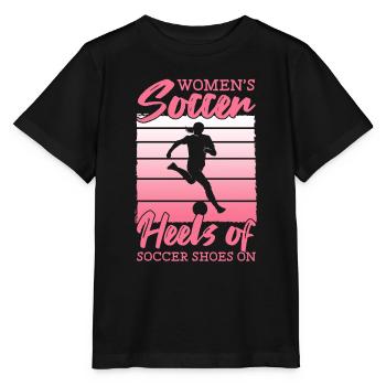 Soccer féminin, Soccer féminin, Soccer féminin - T-shirt bio MINI CREATOR Stanley/Stella Enfant - noir - Devant - Mikhail (115cm)