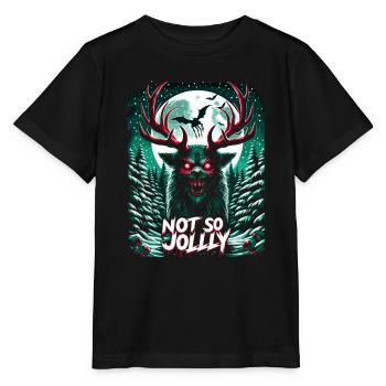 Pas si joyeux Festif Slasher Candy Cane Menace - T-shirt bio MINI CREATOR Stanley/Stella Enfant - noir - Devant - Mikhail (115cm)