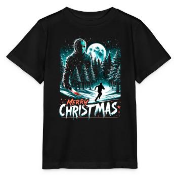 Joyeux Noël Festif Slasher Candy Cane Menace - T-shirt bio MINI CREATOR Stanley/Stella Enfant - noir - Devant - Mikhail (115cm)