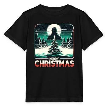 Joyeux Noël Festif Slasher Candy Cane Menace - T-shirt bio MINI CREATOR Stanley/Stella Enfant - noir - Devant - Mikhail (115cm)