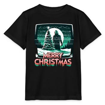 Joyeux Noël Festif Slasher Candy Cane Menace - T-shirt bio MINI CREATOR Stanley/Stella Enfant - noir - Devant - Mikhail (115cm)