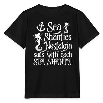Sailors Sea Shanty Singing Ship Adventures - Stanley/Stella MINI CREATOR Kids’ T-Shirt - black - Front - Mikhail (115cm)