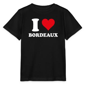 I Love Bordeaux Gift Tourism - Stanley/Stella MINI CREATOR Kids’ T-Shirt - black - Front - Mikhail (115cm)