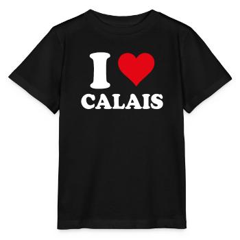 I Love Calais Gift Tourism - Stanley/Stella MINI CREATOR Kids’ T-Shirt - black - Front - Mikhail (115cm)