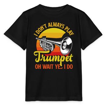 Trumpet Trumpeter Trumpet Player - Stanley/Stella MINI CREATOR Kids’ T-Shirt - black - Front - Mikhail (115cm)