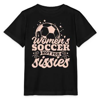 Soccer féminin, Football féminin, Football féminin - T-shirt bio MINI CREATOR Stanley/Stella Enfant - noir - Devant - Mikhail (115cm)