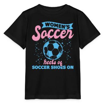 Soccer féminin, Football féminin, Football féminin - T-shirt bio MINI CREATOR Stanley/Stella Enfant - noir - Devant - Mikhail (115cm)