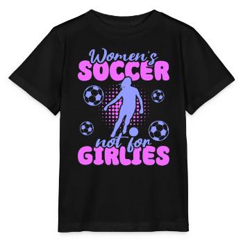 Soccer féminin, Football féminin, Football féminin - T-shirt bio MINI CREATOR Stanley/Stella Enfant - noir - Devant - Mikhail (115cm)