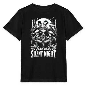 Dead Silent Night victorien squelette Carolers - T-shirt bio MINI CREATOR Stanley/Stella Enfant - noir - Devant - Mikhail (115cm)