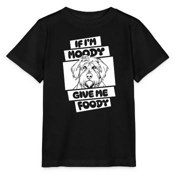 Old English Shepherd Bobtail Funny - Stanley/Stella MINI CREATOR Kids’ T-Shirt - black - Front - Mikhail (115cm)