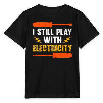 Électricien Dire Compagnon Électricien - T-shirt bio MINI CREATOR Stanley/Stella Enfant - noir - Devant - Mikhail (115cm)