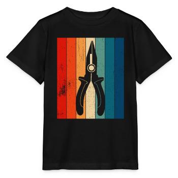Électricien Dire Compagnon Électricien - T-shirt bio MINI CREATOR Stanley/Stella Enfant - noir - Devant - Mikhail (115cm)