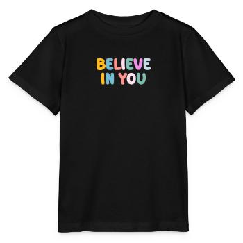Soyez vous-même ! Confiance en soi, pensée positive, motivation - T-shirt bio MINI CREATOR Stanley/Stella Enfant - noir - Devant - Mikhail (115cm)