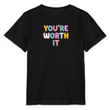 Soyez vous-même ! Confiance en soi, pensée positive, motivation - T-shirt bio MINI CREATOR Stanley/Stella Enfant - noir - Devant - Mikhail (115cm)