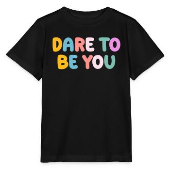 Soyez vous-même ! Confiance en soi, pensée positive, motivation - T-shirt bio MINI CREATOR Stanley/Stella Enfant - noir - Devant - Mikhail (115cm)