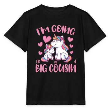 Going To Be A Big Cousin Unicorn Promoted To Big - Stanley/Stella MINI CREATOR Kids’ T-Shirt - black - Front - Mikhail (115cm)
