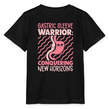 Gastric sleeve, gastric sleeve, gastrectomy, gastrectomy - Stanley/Stella MINI CREATOR Kids’ T-Shirt - black - Front - Mikhail (115cm)