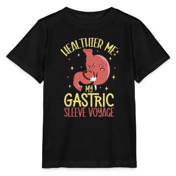 Gastric sleeve, gastric sleeve, gastrectomy, gastrectomy - Stanley/Stella MINI CREATOR Kids’ T-Shirt - black - Front - Mikhail (115cm)