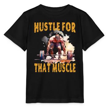Hektik für den Muskel - Stanley/Stella Kinder T-Shirt MINI CREATOR  - Schwarz - Vorne - Mikhail (115cm)