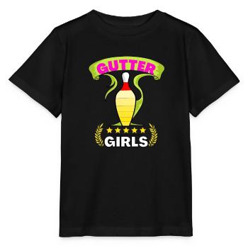 Bowling Lady Rolling Pin Sport Strike Humor Gutter - Stanley/Stella MINI CREATOR Kids’ T-Shirt - black - Front - Mikhail (115cm)