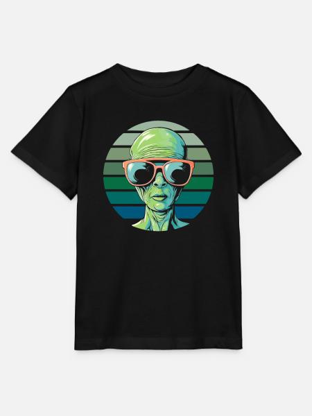 Alien Außerirdischer - Stanley/Stella Kinder T-Shirt MINI CREATOR - Schwarz